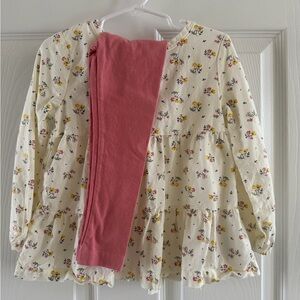 Simple Joys by Carters Floral Top and Pink Leggings Set Size 3T